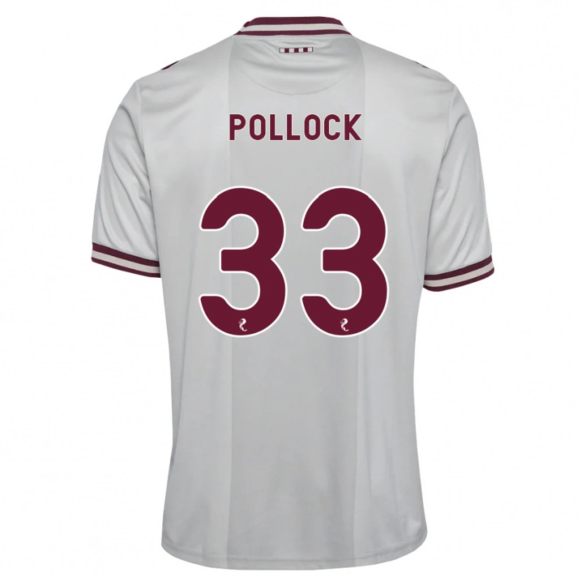 Danxen Herren Finlay Pollock #33 Weiß Burgunder Auswärtstrikot Trikot 2026/27 T-Shirt Schweiz