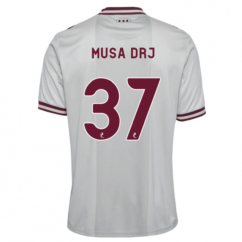 Danxen Herren Musa Drammeh #37 Weiß Burgunder Auswärtstrikot Trikot 2026/27 T-Shirt Schweiz