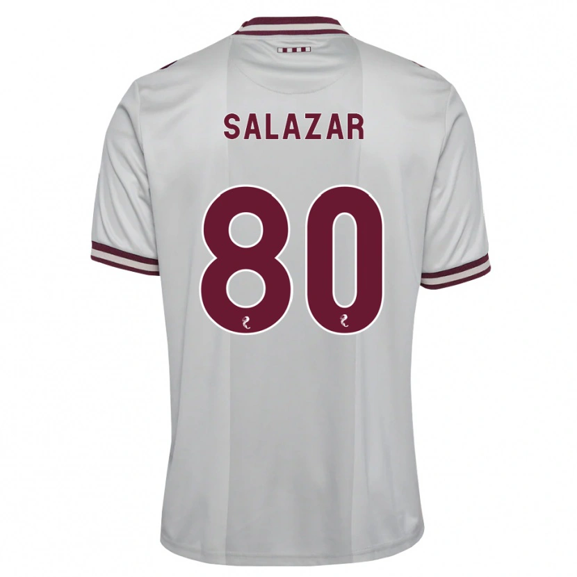 Danxen Herren Andrés Salazar #80 Weiß Burgunder Auswärtstrikot Trikot 2026/27 T-Shirt Schweiz