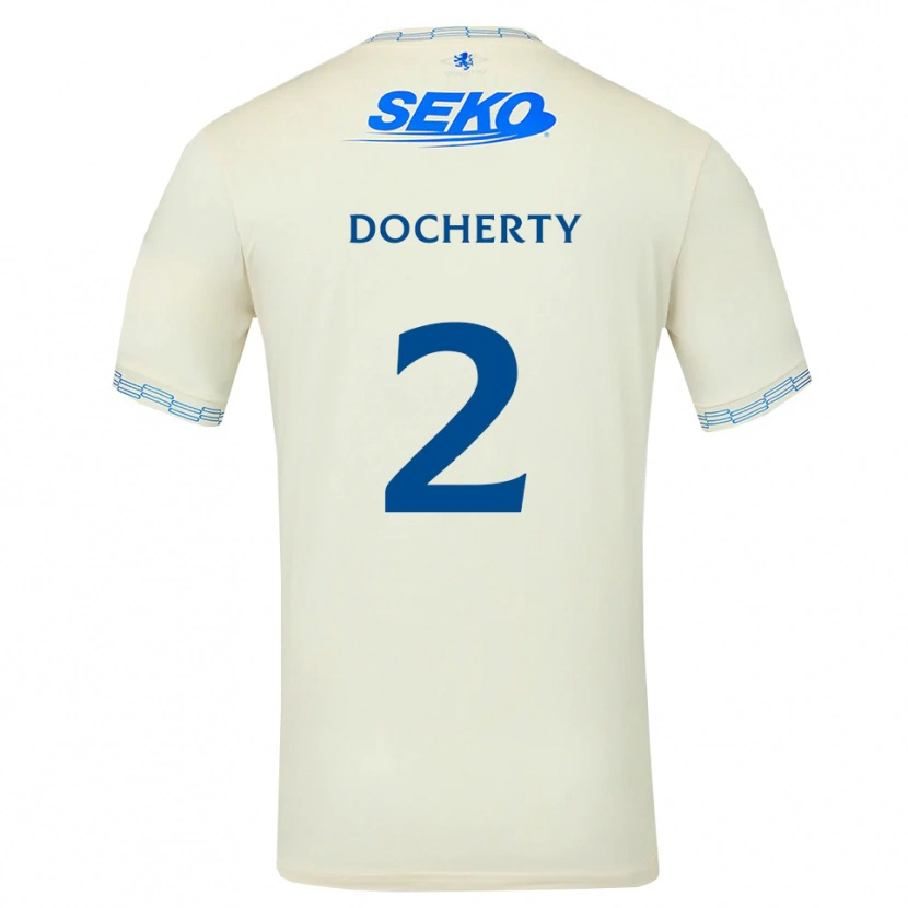 Danxen Herren Nicola Docherty #2 Tiefseeblau Weiß Auswärtstrikot Trikot 2026/27 T-Shirt Schweiz