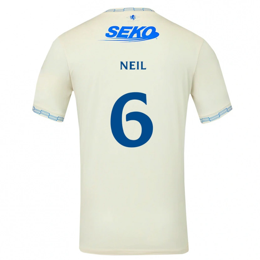 Danxen Herren Dan Neil #6 Tiefseeblau Weiß Auswärtstrikot Trikot 2026/27 T-Shirt Schweiz
