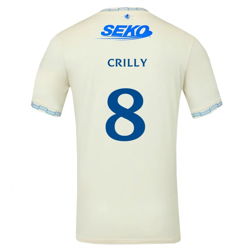 Danxen Herren Aiden Crilly #8 Tiefseeblau Weiß Auswärtstrikot Trikot 2026/27 T-Shirt Schweiz