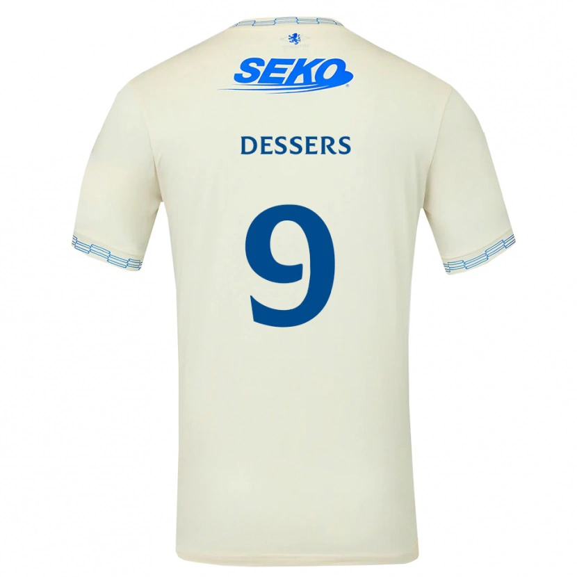 Danxen Herren Cyriel Dessers #9 Tiefseeblau Weiß Auswärtstrikot Trikot 2026/27 T-Shirt Schweiz