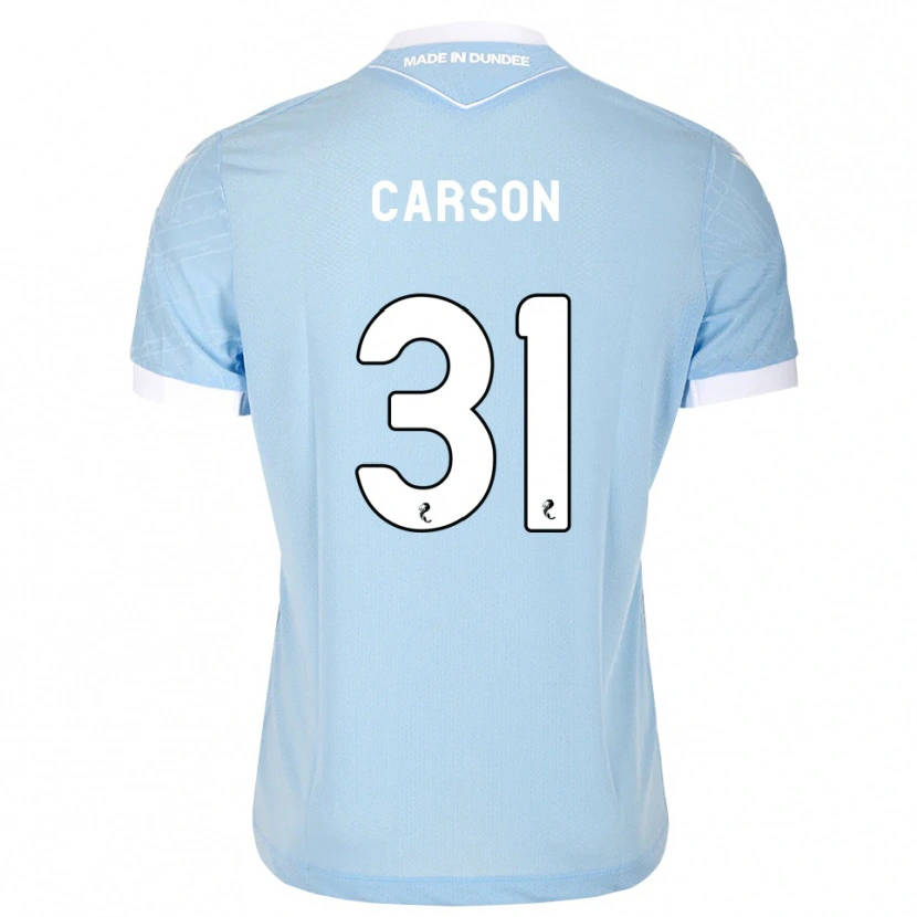 Danxen Herren Trevor Carson #31 Himmelblau Weiß Auswärtstrikot Trikot 2026/27 T-Shirt Schweiz