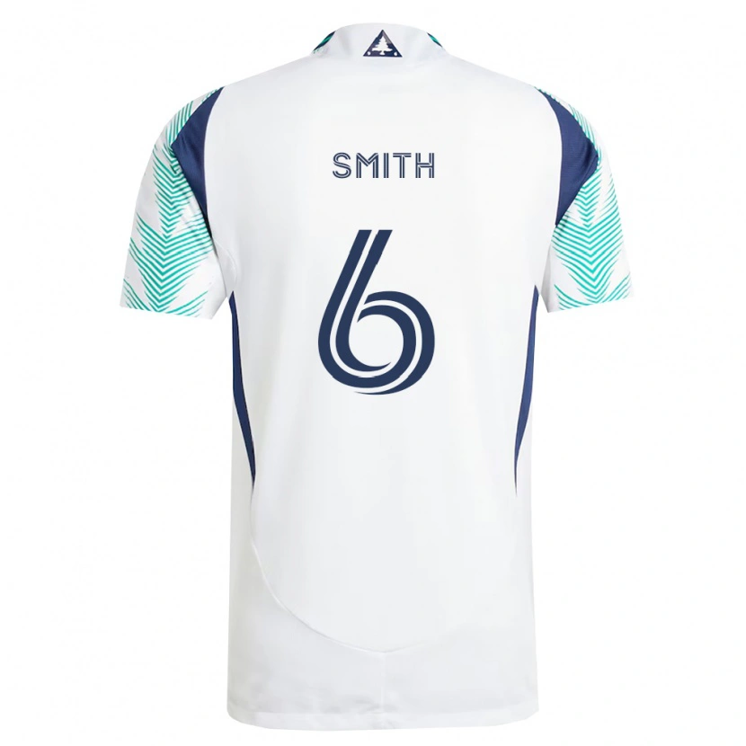 Danxen Herren Tylon Smith #6 Weiß Marineblau Hellgrün Auswärtstrikot Trikot 2026/27 T-Shirt Schweiz