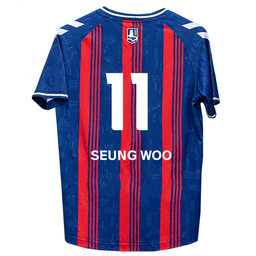 Danxen Damen Seung-Woo Lee #11 Blau Rot Weiß Heimtrikot Trikot 2026/27 T-Shirt Schweiz