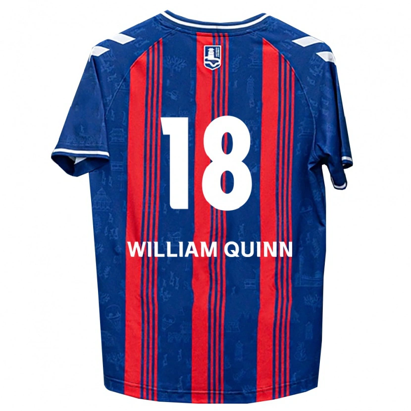 Danxen Damen Max William Quinn #18 Blau Rot Weiß Heimtrikot Trikot 2026/27 T-Shirt Schweiz