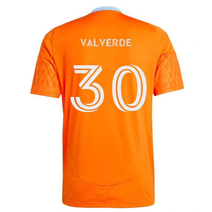 Danxen Damen Jefferson Valverde #30 Orange Weiß Heimtrikot Trikot 2026/27 T-Shirt Schweiz