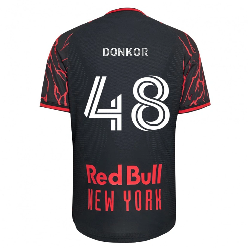 Danxen Damen Ronald Donkor #48 Rot Schwarz Weiß Heimtrikot Trikot 2026/27 T-Shirt Schweiz