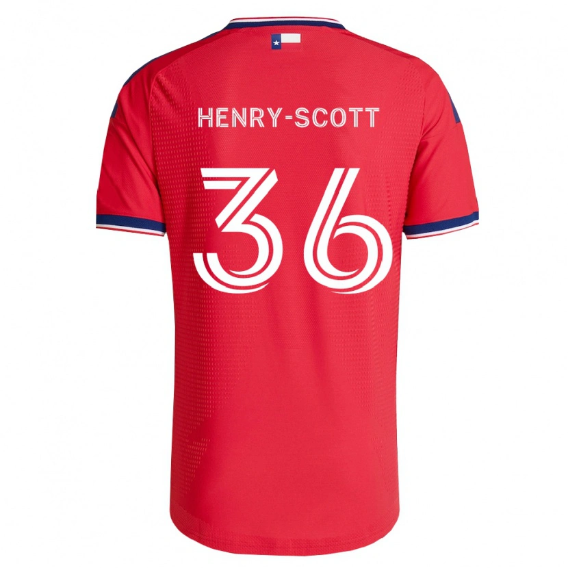 Danxen Damen Malik Henry-Scott #36 Rot Blau Weiß Heimtrikot Trikot 2026/27 T-Shirt Schweiz