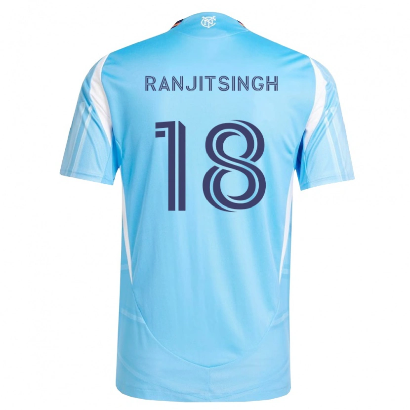 Danxen Damen Greg Ranjitsingh #18 Himmelblau Weiß Heimtrikot Trikot 2026/27 T-Shirt Schweiz