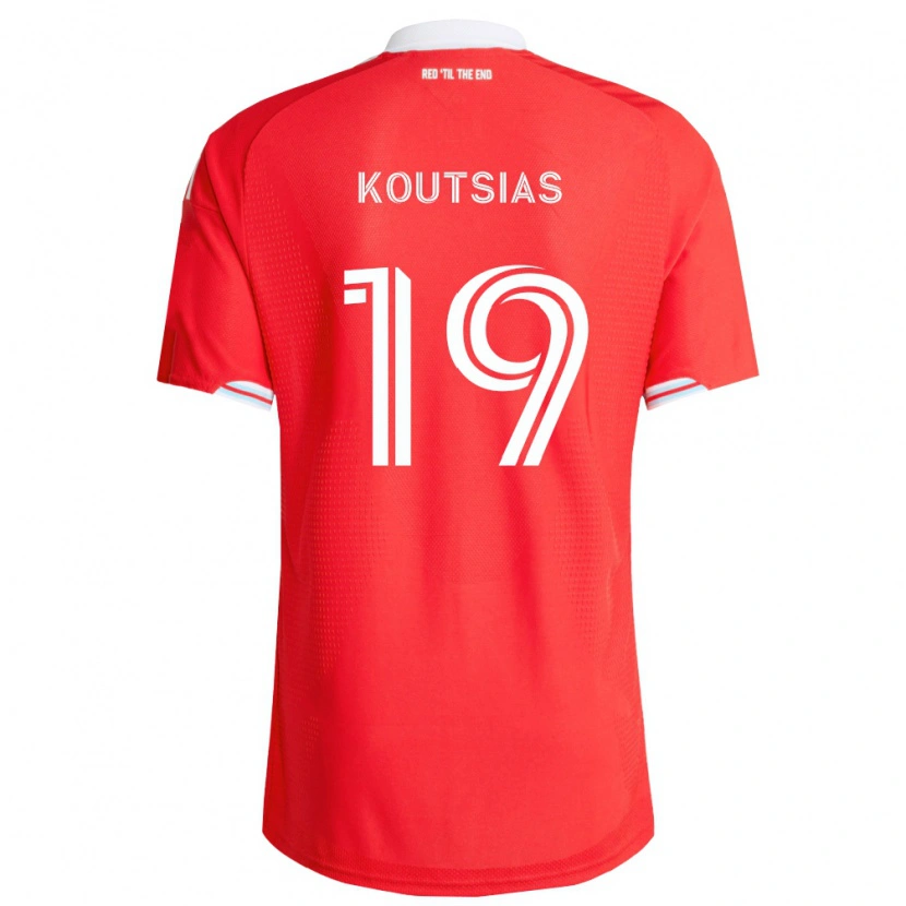 Danxen Damen Georgios Koutsias #19 Rot Tiefblau Weiß Heimtrikot Trikot 2026/27 T-Shirt Schweiz