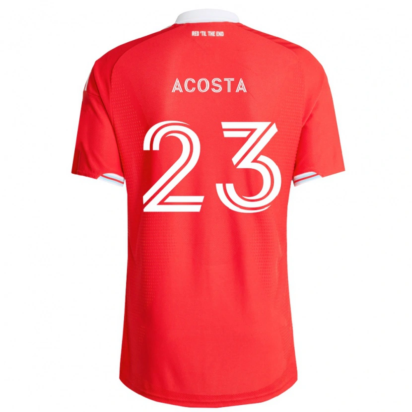 Danxen Damen Kellyn Acosta #23 Rot Tiefblau Weiß Heimtrikot Trikot 2026/27 T-Shirt Schweiz