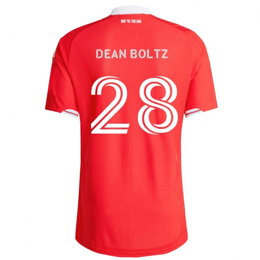 Danxen Damen Dean Boltz #28 Rot Tiefblau Weiß Heimtrikot Trikot 2026/27 T-Shirt Schweiz