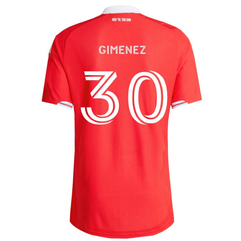 Danxen Damen Gastón Giménez #30 Rot Tiefblau Weiß Heimtrikot Trikot 2026/27 T-Shirt Schweiz