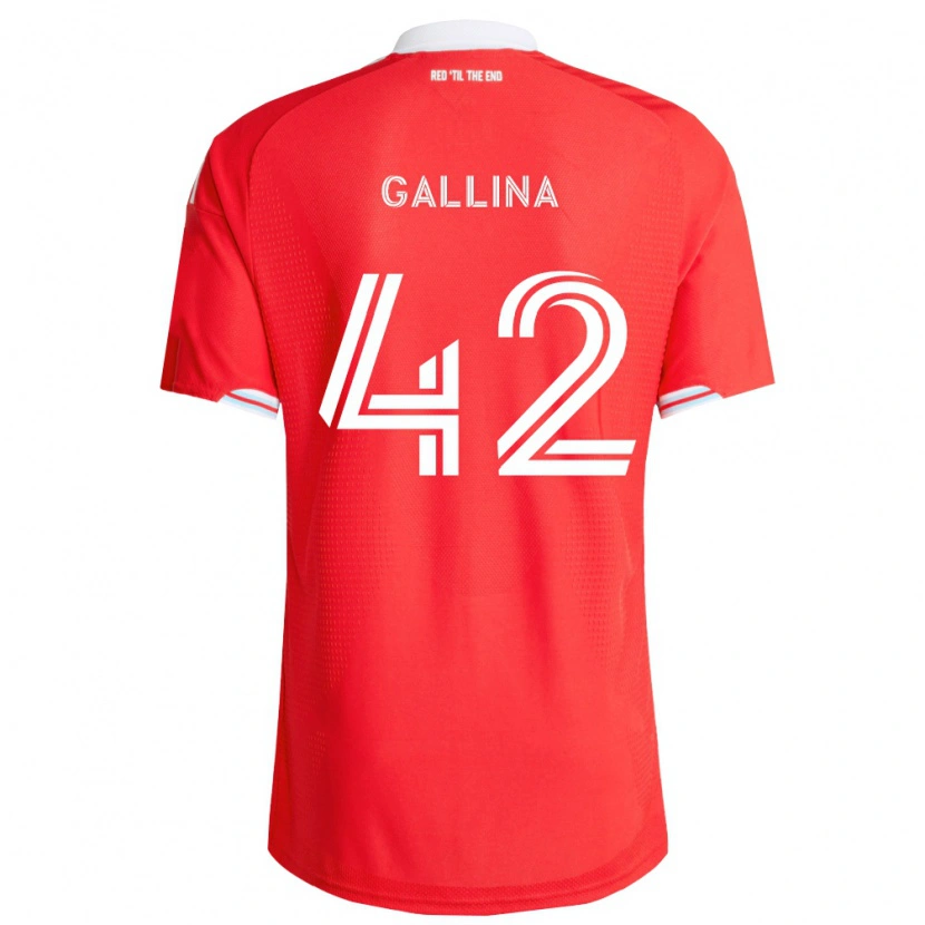 Danxen Damen Henrique Gallina #42 Rot Tiefblau Weiß Heimtrikot Trikot 2026/27 T-Shirt Schweiz