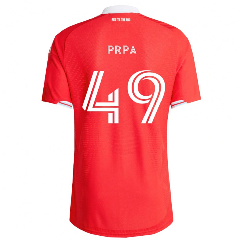 Danxen Damen Luka Prpa #49 Rot Tiefblau Weiß Heimtrikot Trikot 2026/27 T-Shirt Schweiz