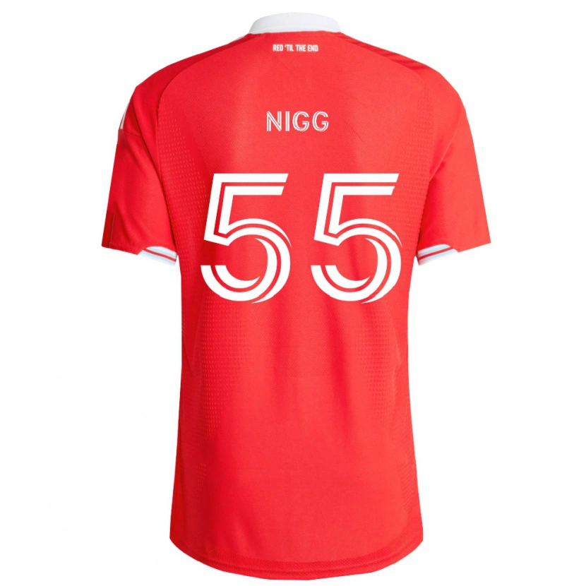 Danxen Damen Damian Nigg #55 Rot Tiefblau Weiß Heimtrikot Trikot 2026/27 T-Shirt Schweiz