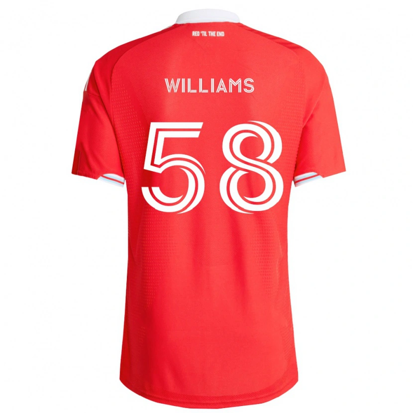 Danxen Damen Brody Williams #58 Rot Tiefblau Weiß Heimtrikot Trikot 2026/27 T-Shirt Schweiz