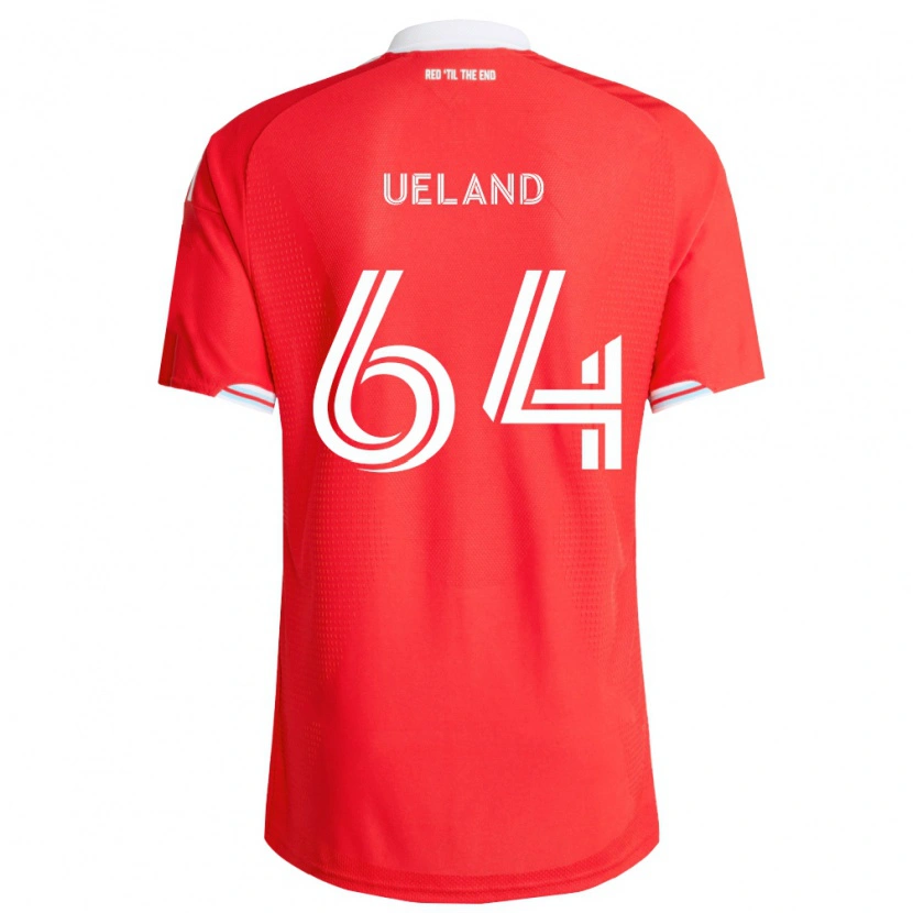 Danxen Damen Andreas Ueland #64 Rot Tiefblau Weiß Heimtrikot Trikot 2026/27 T-Shirt Schweiz