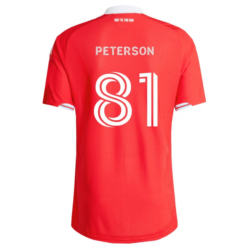 Danxen Damen Lukas Peterson #81 Rot Tiefblau Weiß Heimtrikot Trikot 2026/27 T-Shirt Schweiz