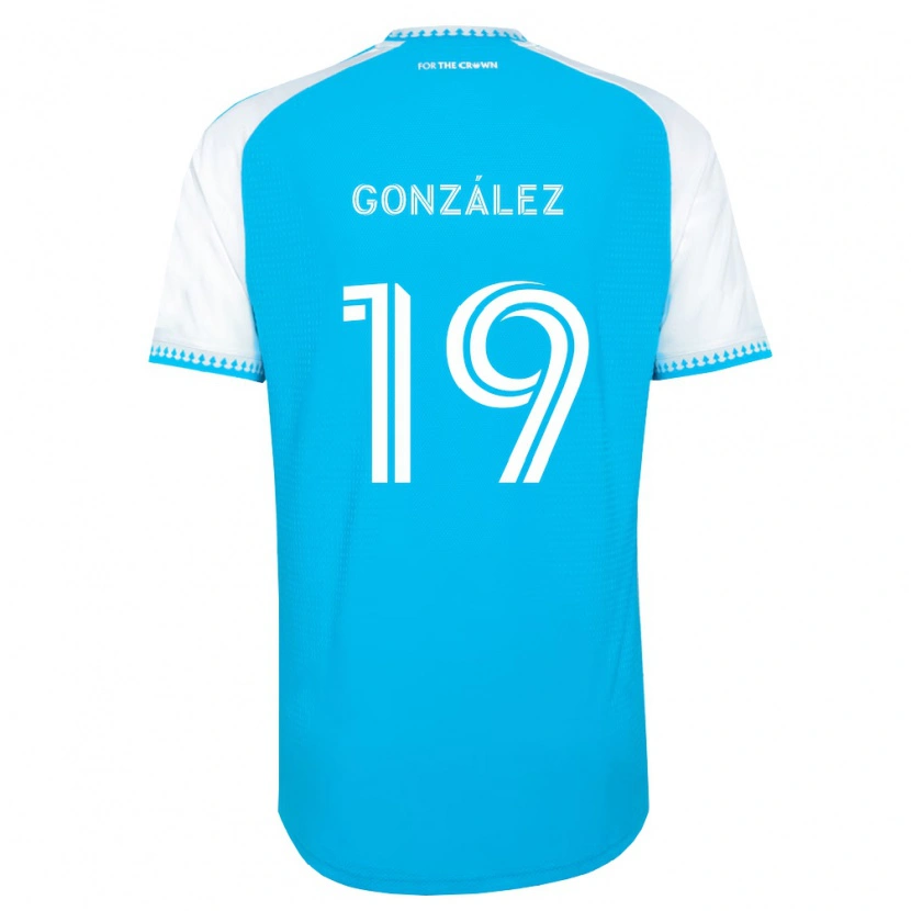 Danxen Damen Daniel González #19 Himmelblau Weiß Schwarz Heimtrikot Trikot 2026/27 T-Shirt Schweiz