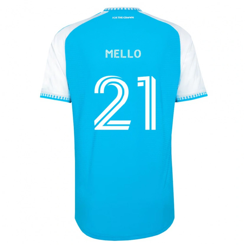 Danxen Damen Vinicius Mello #21 Himmelblau Weiß Schwarz Heimtrikot Trikot 2026/27 T-Shirt Schweiz