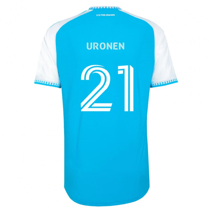 Danxen Damen Jere Uronen #21 Himmelblau Weiß Schwarz Heimtrikot Trikot 2026/27 T-Shirt Schweiz