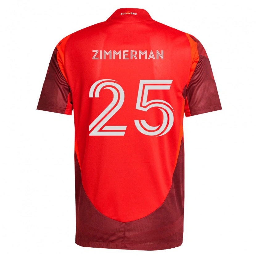 Danxen Damen Walker Zimmerman #25 Burgund Rot Heimtrikot Trikot 2026/27 T-Shirt Schweiz
