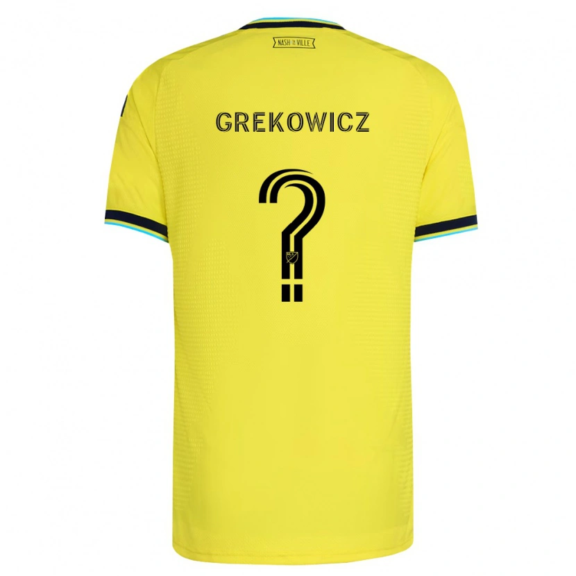 Danxen Damen Jacob Grekowicz #0 Hellgelb Marineblau Heimtrikot Trikot 2026/27 T-Shirt Schweiz