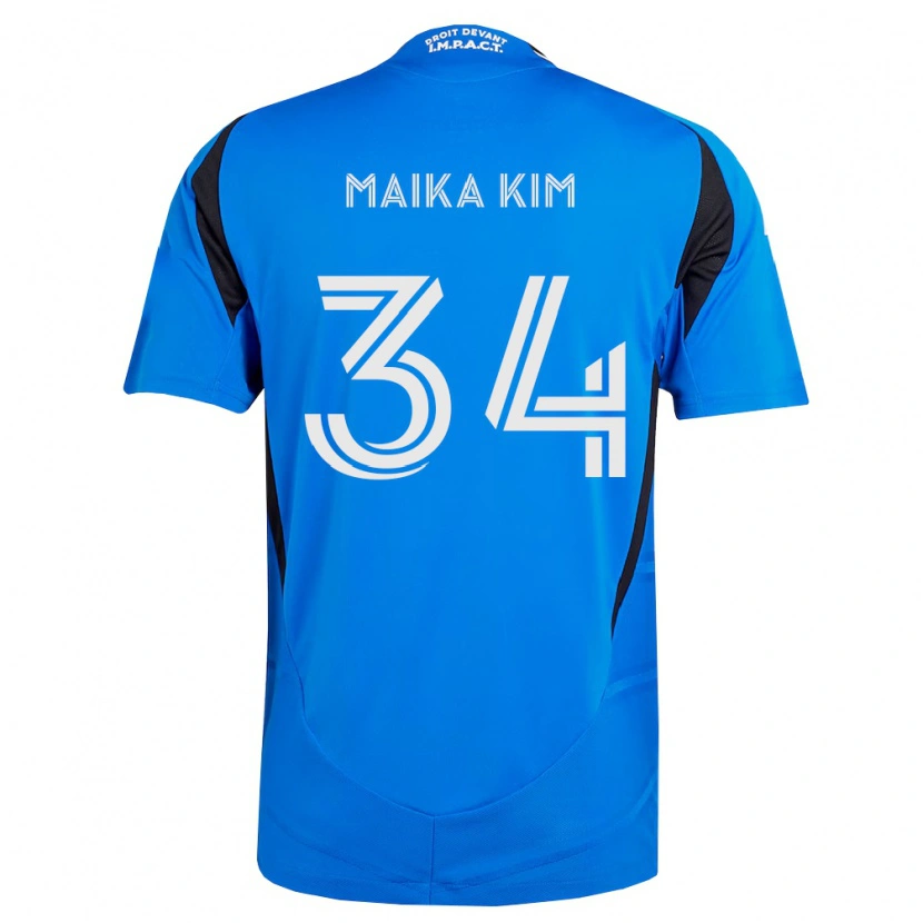 Danxen Damen Guerrier Maika Kim #34 Blau Weiß Schwarz Heimtrikot Trikot 2026/27 T-Shirt Schweiz