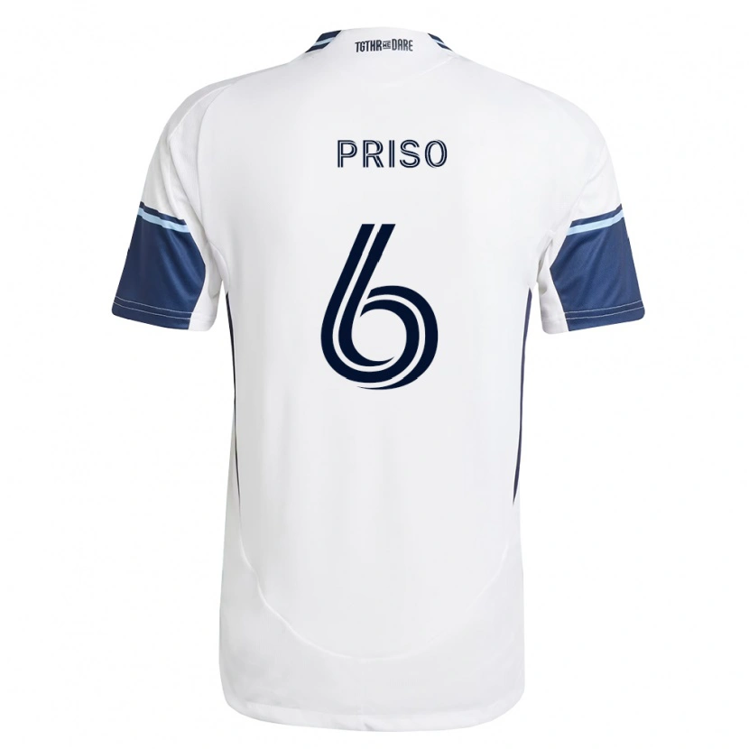 Danxen Damen Ralph Priso #6 Weiß Königsblau Heimtrikot Trikot 2026/27 T-Shirt Schweiz