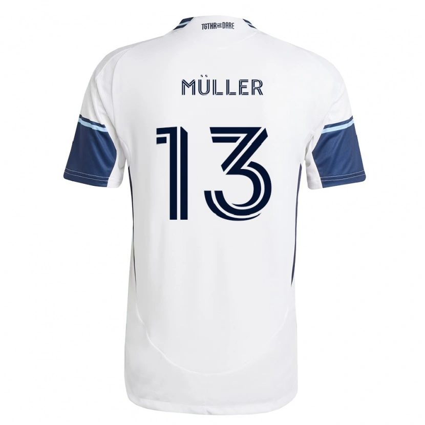 Danxen Damen Thomas Müller #13 Weiß Königsblau Heimtrikot Trikot 2026/27 T-Shirt Schweiz