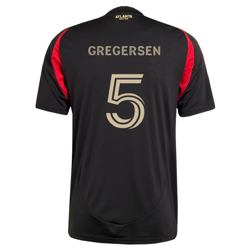 Danxen Damen Stian Gregersen #5 Schwarz Rot Heimtrikot Trikot 2026/27 T-Shirt Schweiz