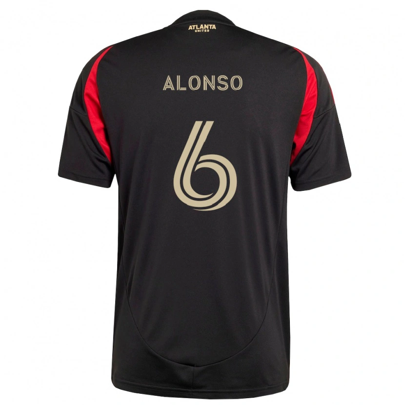 Danxen Damen Júnior Alonso #6 Schwarz Rot Heimtrikot Trikot 2026/27 T-Shirt Schweiz