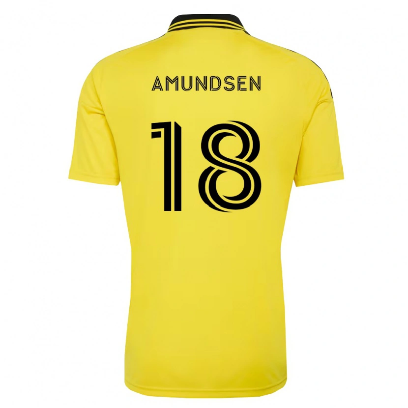 Danxen Damen Malte Amundsen #18 Gelb Schwarz Heimtrikot Trikot 2026/27 T-Shirt Schweiz