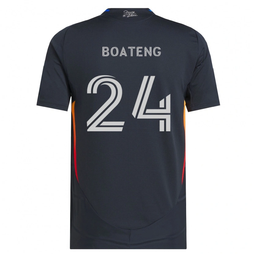 Danxen Damen Emmanuel Boateng #24 Dunkelgrau Rot Heimtrikot Trikot 2026/27 T-Shirt Schweiz