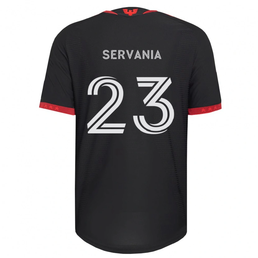 Danxen Damen Brandon Servania #23 Schwarz Weiß Rot Heimtrikot Trikot 2026/27 T-Shirt Schweiz