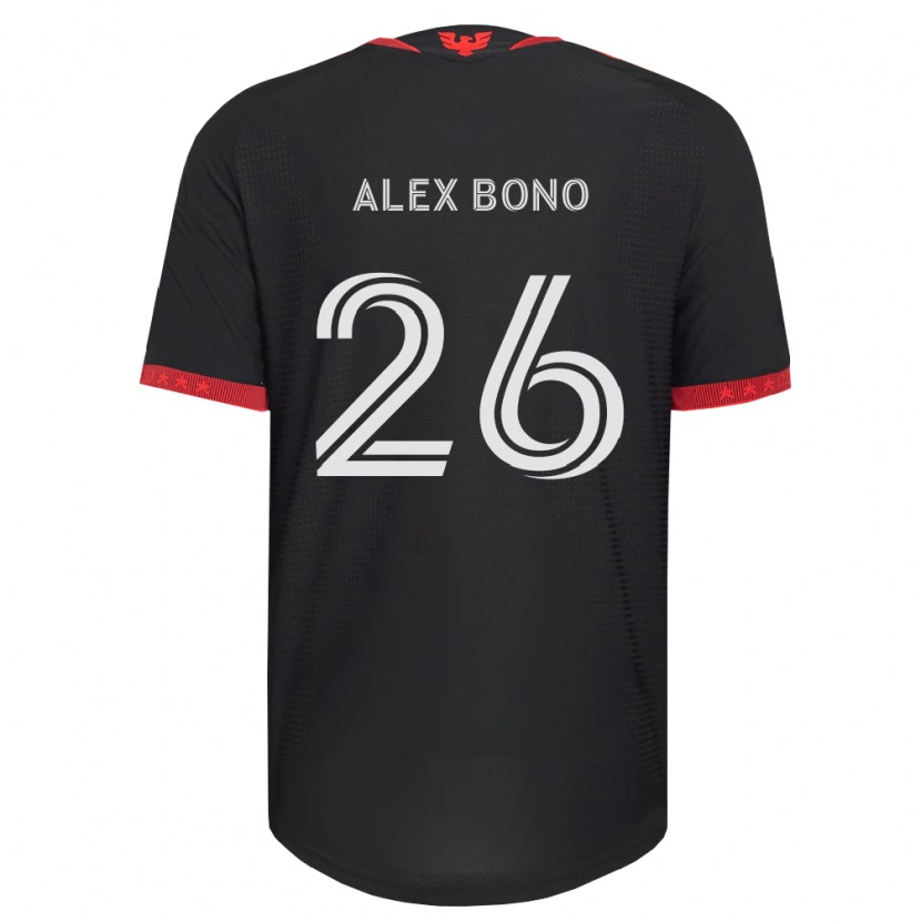 Danxen Damen Alex Bono #26 Schwarz Weiß Rot Heimtrikot Trikot 2026/27 T-Shirt Schweiz
