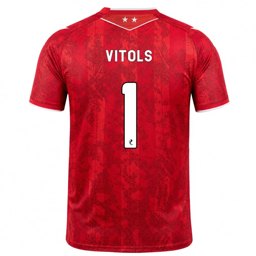 Danxen Damen Rodrigo Vitols #1 Rot Weiß Heimtrikot Trikot 2026/27 T-Shirt Schweiz