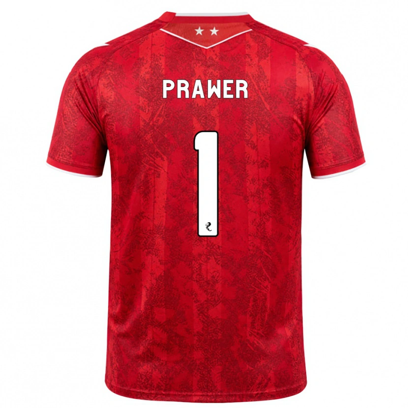 Danxen Damen Anna Prawer #1 Rot Weiß Heimtrikot Trikot 2026/27 T-Shirt Schweiz