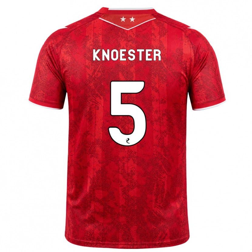Danxen Damen Mats Knoester #5 Rot Weiß Heimtrikot Trikot 2026/27 T-Shirt Schweiz