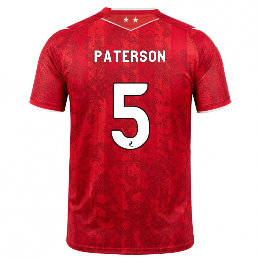 Danxen Damen Donna Paterson #5 Rot Weiß Heimtrikot Trikot 2026/27 T-Shirt Schweiz