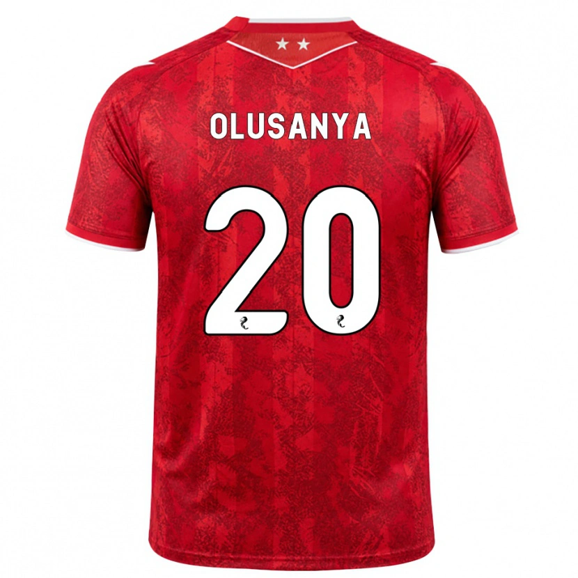 Danxen Damen Toyosi Olusanya #20 Rot Weiß Heimtrikot Trikot 2026/27 T-Shirt Schweiz