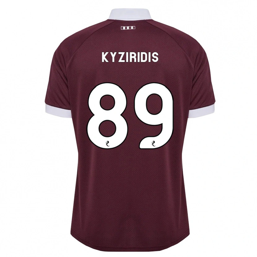 Danxen Damen Alexandros Kyziridis #89 Burgunder Weiß Heimtrikot Trikot 2026/27 T-Shirt Schweiz