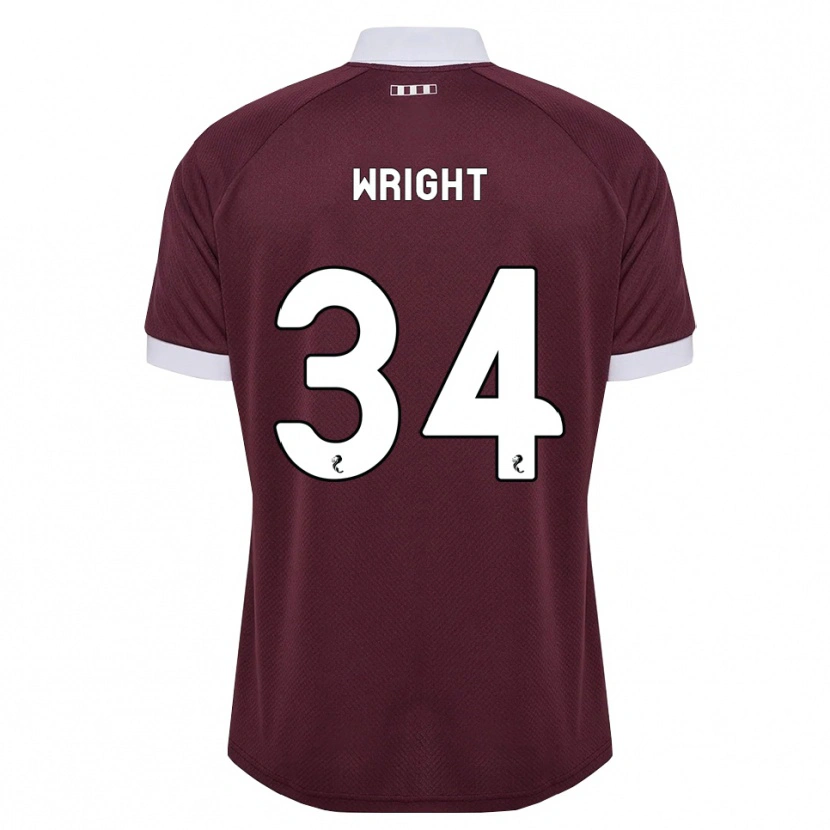 Danxen Damen Kieran Wright #34 Burgunder Weiß Heimtrikot Trikot 2026/27 T-Shirt Schweiz