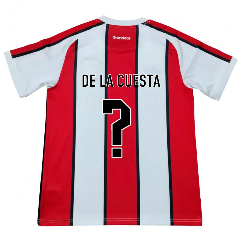 Danxen Damen Agustín De La Cuesta #0 Weiß Rot Schwarz Auswärtstrikot Trikot 2026/27 T-Shirt Schweiz