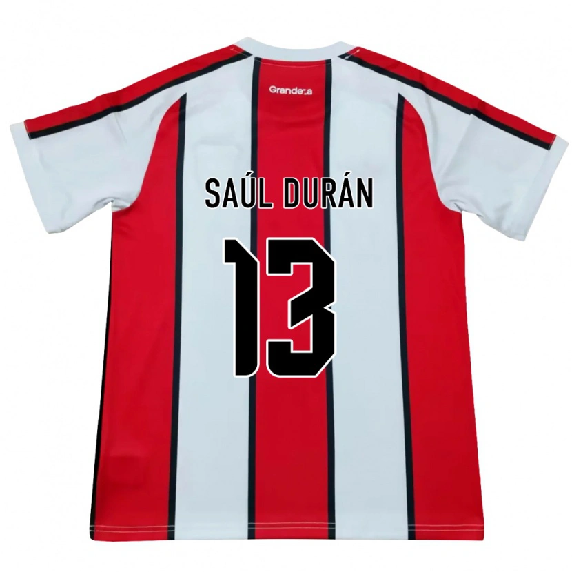 Danxen Damen Saúl Durán #13 Weiß Rot Schwarz Auswärtstrikot Trikot 2026/27 T-Shirt Schweiz
