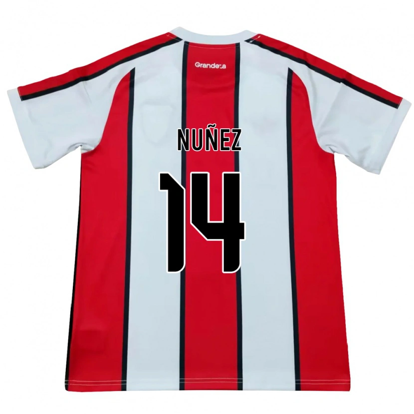 Danxen Damen Elias Nuñez #14 Weiß Rot Schwarz Auswärtstrikot Trikot 2026/27 T-Shirt Schweiz