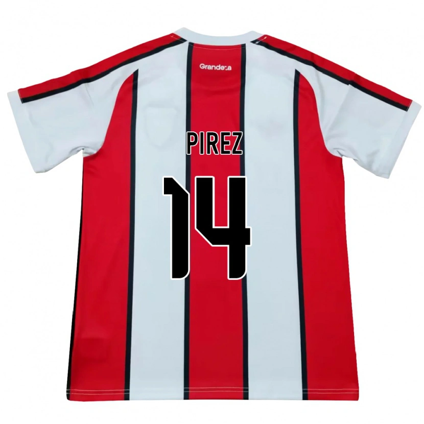 Danxen Damen Leandro González Pírez #14 Weiß Rot Schwarz Auswärtstrikot Trikot 2026/27 T-Shirt Schweiz